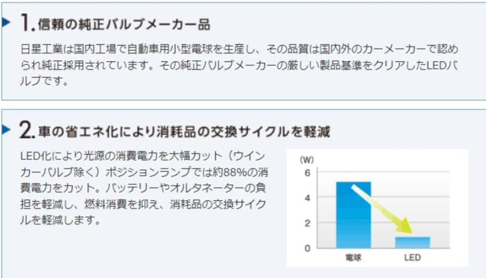 Nissei Kogyo POLARG LED Stop & Tail Bulb, Ver. 1, 12V, T20 Double, Red, 1 Bulb, Incandescent Equivalent Size, ECE Regulations, JIS Standard P2275R,