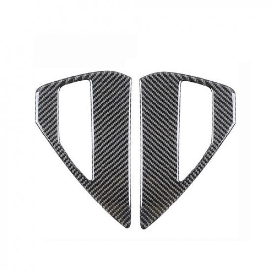 Luxury Carbon Fiber Car Rear Tail Charging Port Sticker For Tesla Model 3 Y 21