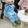 Shirt Pants Ob11 Sleep Clothes Eye Mask Obitsu 11 Clothes Doll Accessories Doll Pajamas  Girl Gift