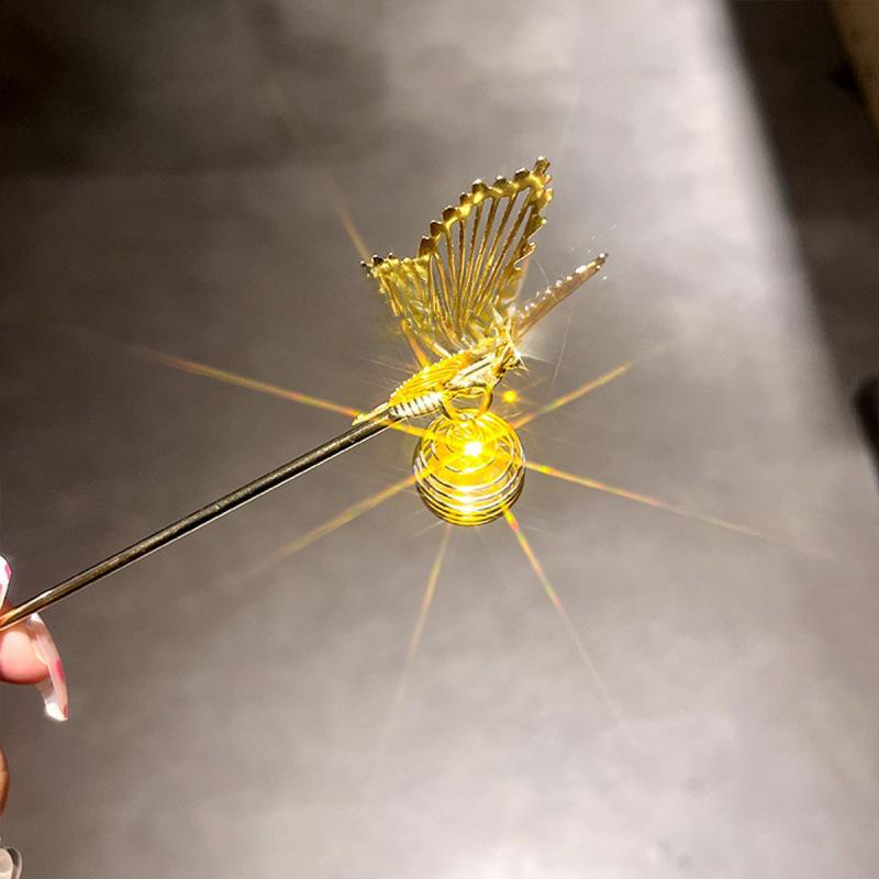 Illuminated Hairpins with Lights, Lanterns, Tassels, and Hanfu Accessories