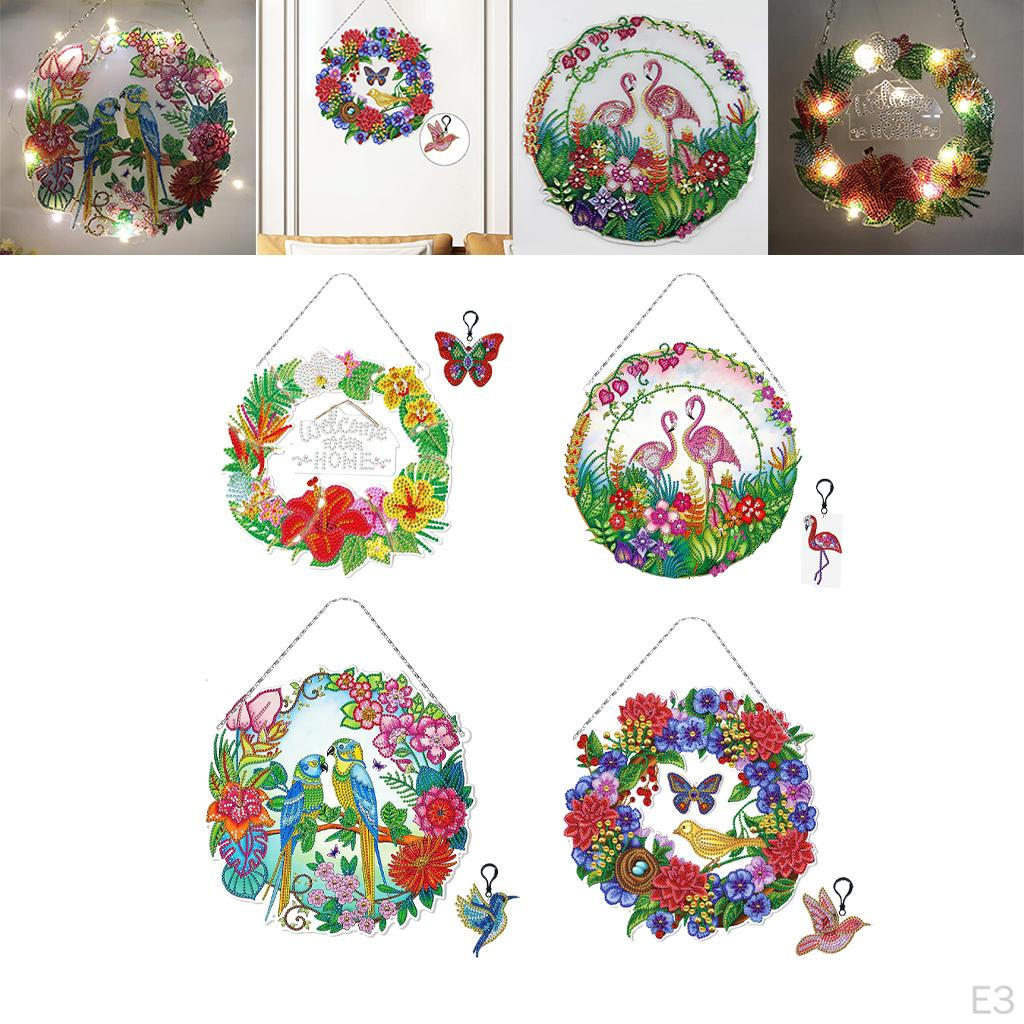Garland Kit by Number Handmade LED Without Home Hanging Decor Beginners Festival Decoration
