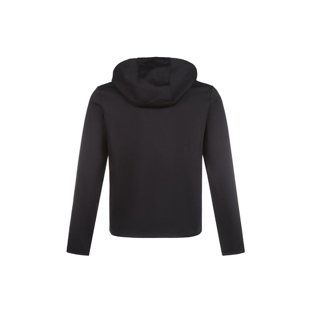 Emporio Armani Solid Color Zip-Up Hooded Long Sleeve Sweatshirt Men Tops Black 8N1BN2-1JBTZ-0999