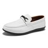 2025 New Large Size Trend British Style Low-top Loafers One-pedal Round Head Casual Sports Leather Shoes Men