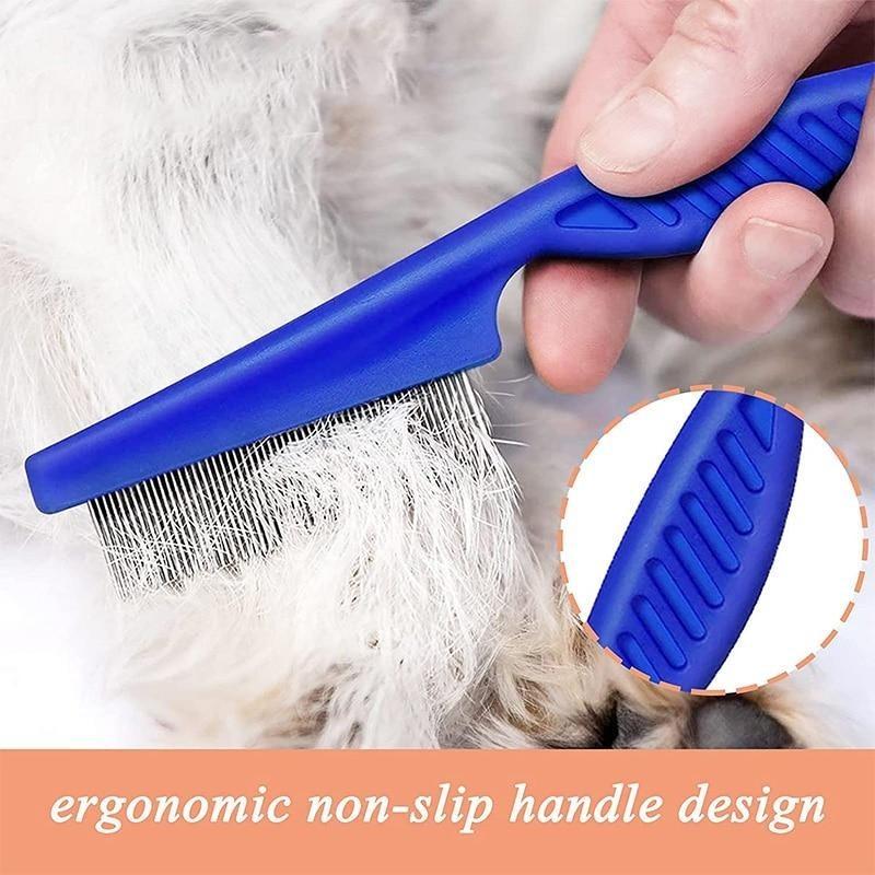 1pc  Rabbit Grooming Brush Small Pet Hair Remover Flea Comb Shampoo Bath Brush for Rabbit Hamster Guinea Pig Cleaning Tool
