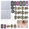 Aromatherapy Tablets Epoxy Resin Mold for DIY Keychains Tags Charm Jewelry Mold
