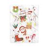 Christmas Flannel Blanket Printed Office Nap Throw Winter Warm Blanket for Desk Home Use