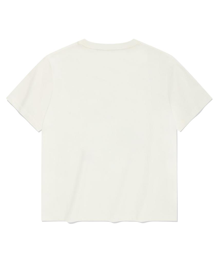 COVERNAT WOMAN Clover Lettering T-Shirt White