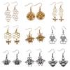 27 Styles Honey Bee Honeycomb Earrings Fashion Temperament Versatile Small Earrings Elegant Ladies Jewelry