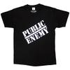 Public Enemy T-Shirt Klassisches Logo Offiziell Herren Schwarz L
