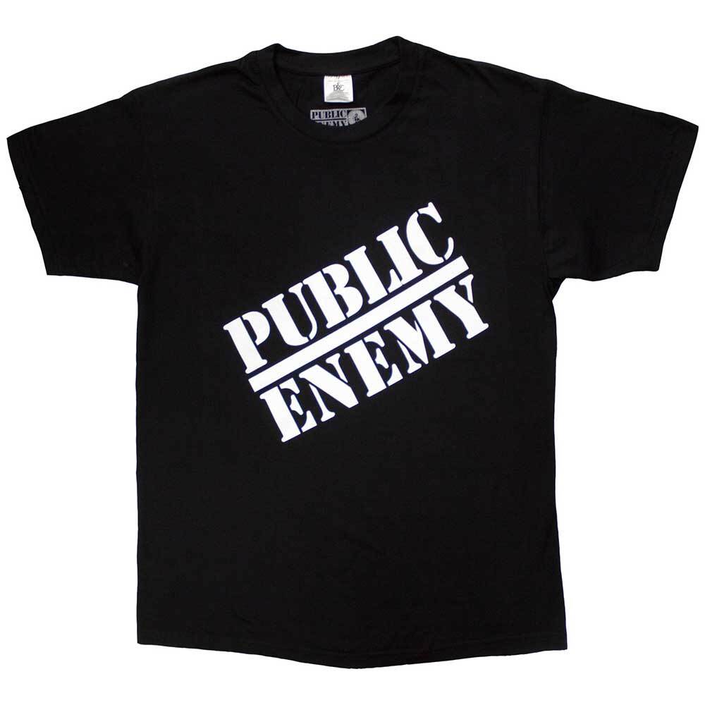 Public Enemy T Shirt Classic Logo Unisexs Black Xl S