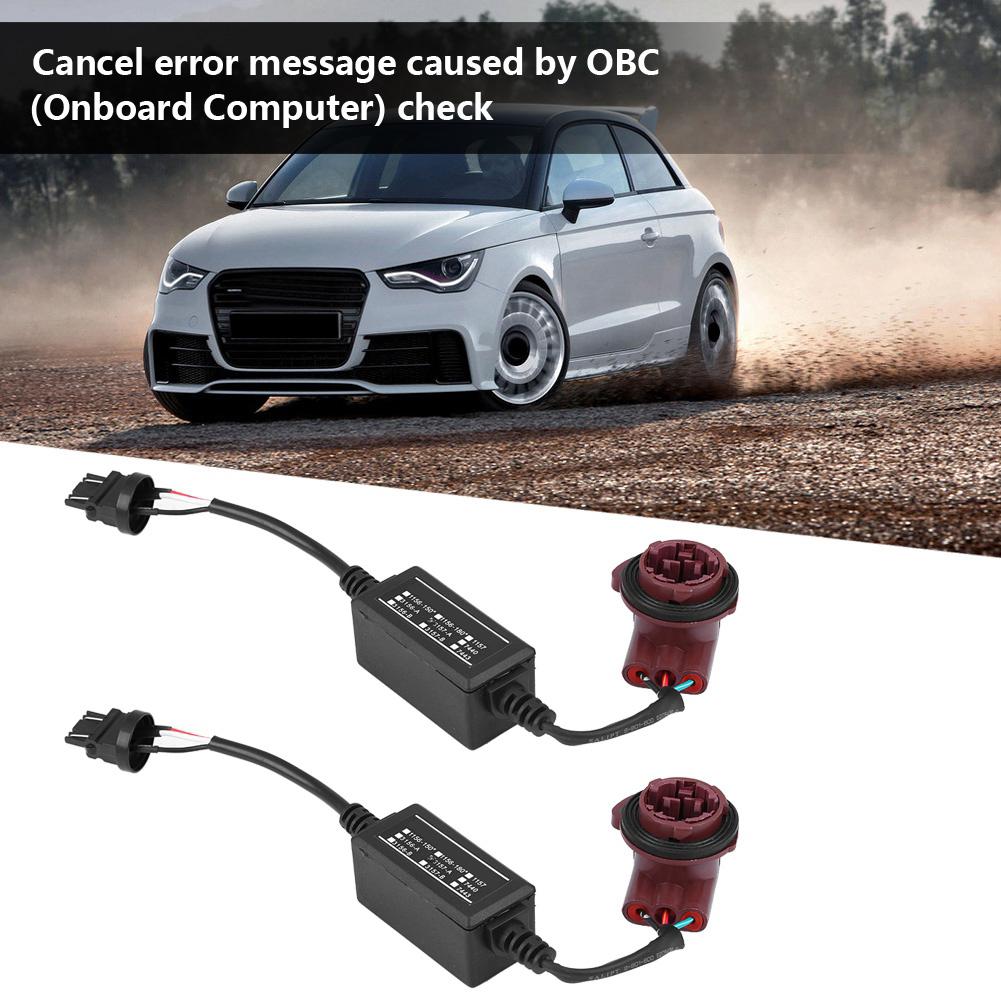 2pcs 3157A LED Decoder Adapter Anti Hyper Blink Flash Error Cancel Canbus Brake