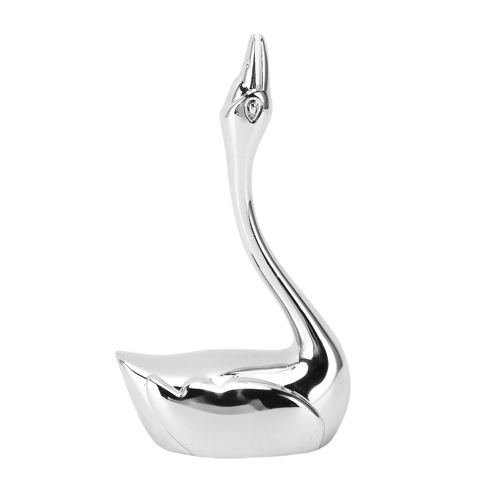 Swan Chopstick Rest Stainless Steel Exquisite Decorative Chopstick Spoon Fork Holder for Dining Table