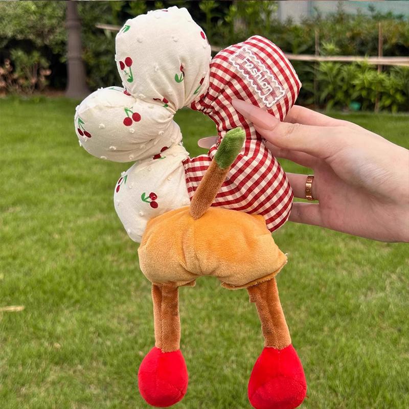 Cartoon Lower Body Of Animal Large Flower Scrunchie For Women Girls Sweet Hair Band Headband Hair Tie Cute Hair Accessories