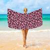 1 Stück Mode-Leopardenmuster großes Strandtuch, multifunktionales Strandtuch für Sport, Schwimmen, Yoga, Camping