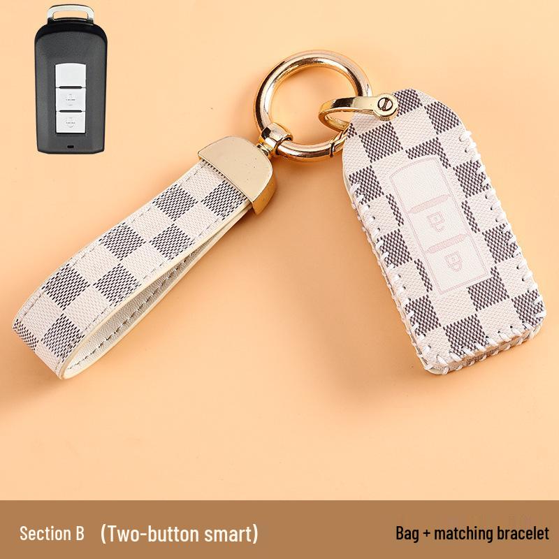 High-End Key Case for Mitsubishi Outlander, ASX, Eclipse Cross, and Pajero Sport.