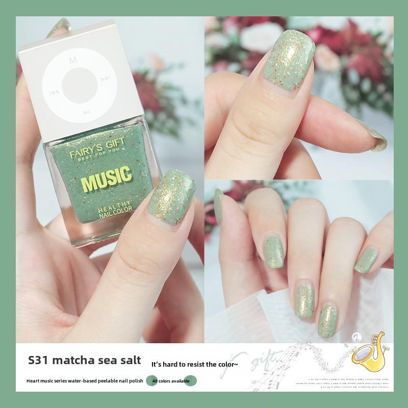 New Water-based Nail Polish, No-bake, Long-lasting, Fast-drying Peelable Nail Polish, Odorless, Transparent and White Nail Polish