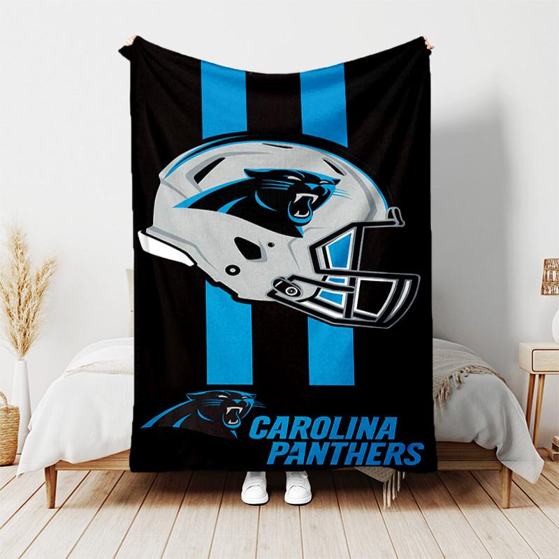 1pc Blanket - Carolina Panthers Print Design, Lightweight Blanket for Sofa, Bed- Soft &Warm, Gift for All Seasons