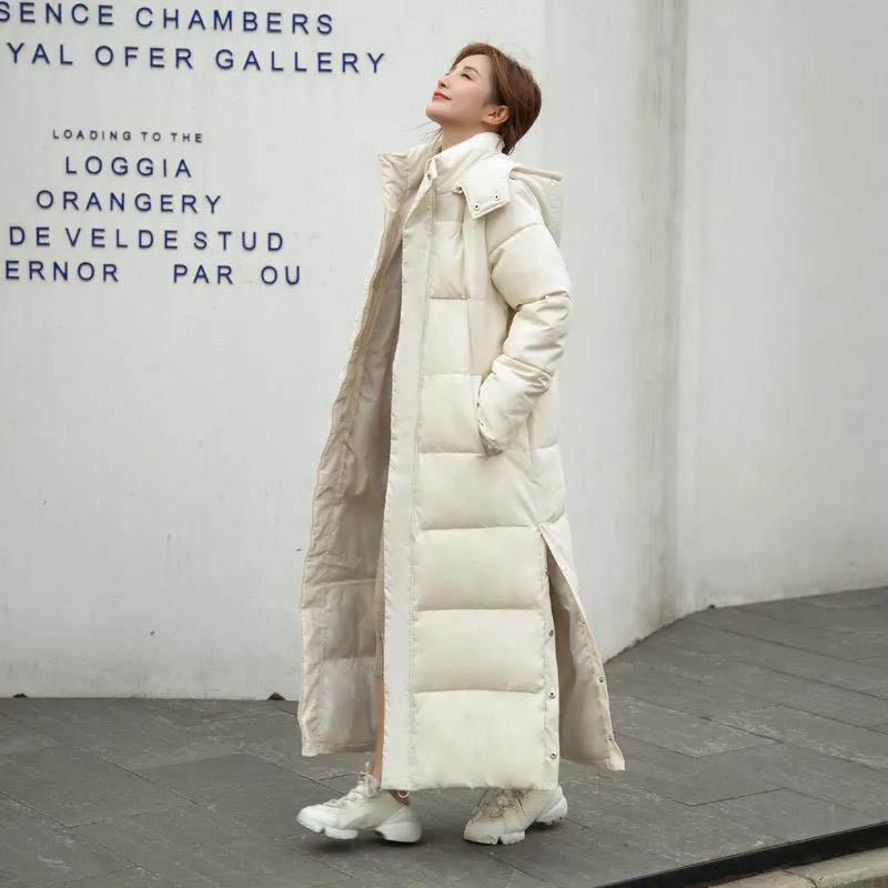 Clothes Women's Jacket Winter Mid-length Korean Style Small Student Jacket Loose and Thick