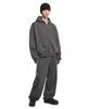 Nomanual Overlay Logo Hooded Zip-Up - Charcoal