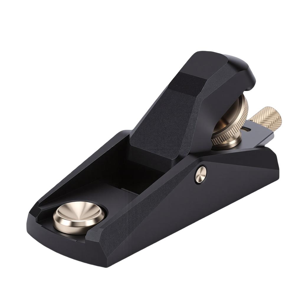 Wood Planer Woodworking Low Angle Small Hand Block Plane for Planing Trimming Accurate Fine Tuning Black