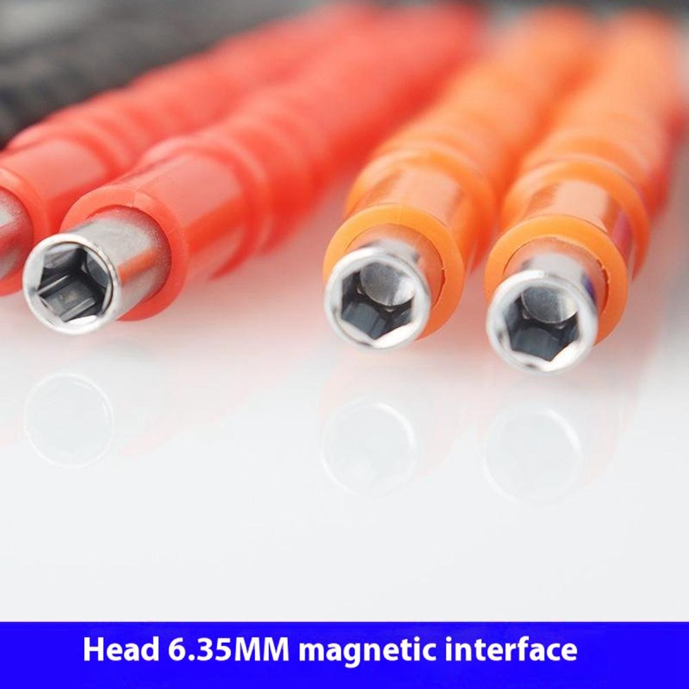 Burghiu electric universal 6,35 mm Arbore de legătură flexibil Tijă de extensie din plastic flexibilă, Lungime 29,5 cm