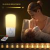 Small Cool Cute Custom Logo Rgb Eu Us Uk Plug-In Wall Led Night Light With Remote For Children Kids Baby