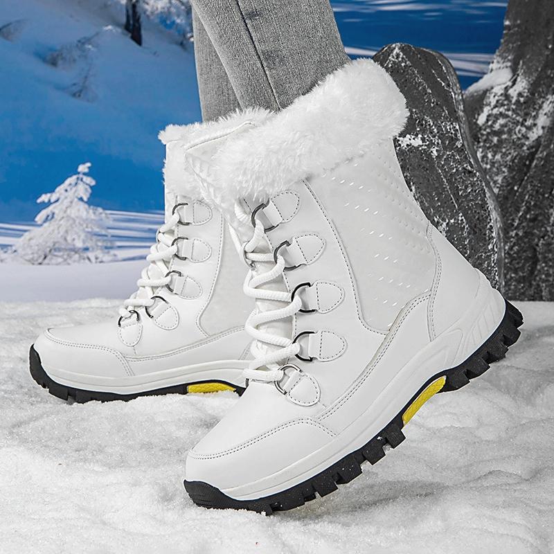 Snow boots winter wool warm cotton shoes sports shoes high top cotton shoes outdoor hiking shoes boots