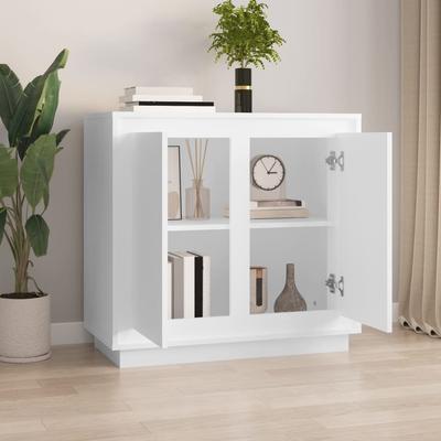 Sideboard White 80 X 34 X 75 Cm Particleboard