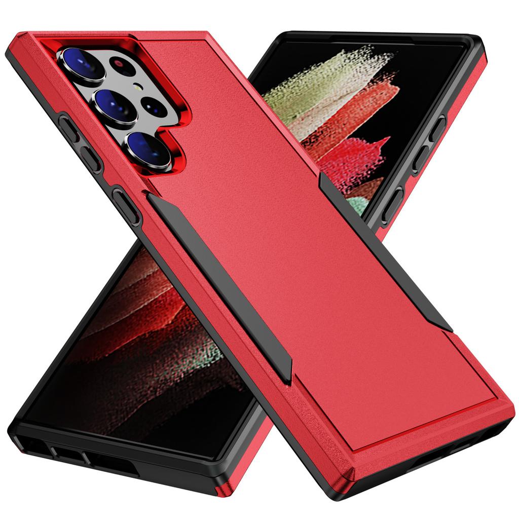 New Model Is Suitable for Samsung S25FE Trailblazer Two In One Mobile Phone Case S24 Contrasting Color Military Drop Protection Case