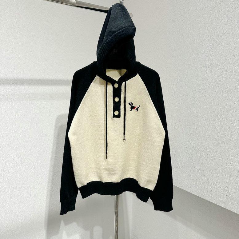 

THOM BRASSY 1791 Худи колор-блок с нашивкой в виде собаки S чёрный