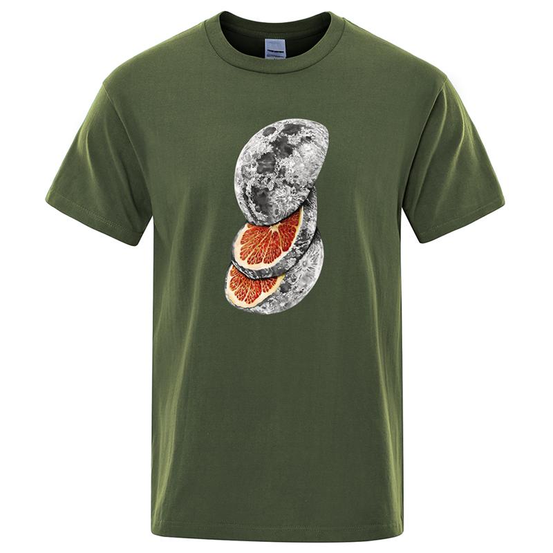 Funny Slice The Planet Graphic T Shirts For Men Summer Fashion Crew Neck 3D Printed Short Sleeve T-shirts Casual Oversized Tees