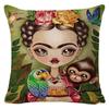 Kissenbezug Frida Kahlo Zierkissen Heim Sofa Kissen