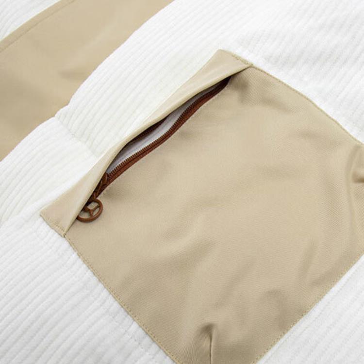 Puma Spliced Design Logo Print Stand Collar Down Jacket Unisex Outerwear Beige 539837-97