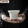 Handmade Mutton-fat Jade Tea Infuser Household Filter Tea Strainer Creative Tea Infusor Tea Brewing Chinese Tea Set Ornaments