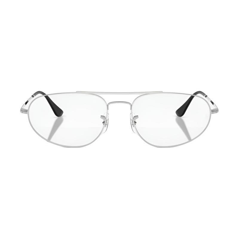 RAYBAN Personalized Design Metal Irregular Optical Glasses Unisex Same Style Couple Silver Geometry Prescription Frames 0RX6645 2501