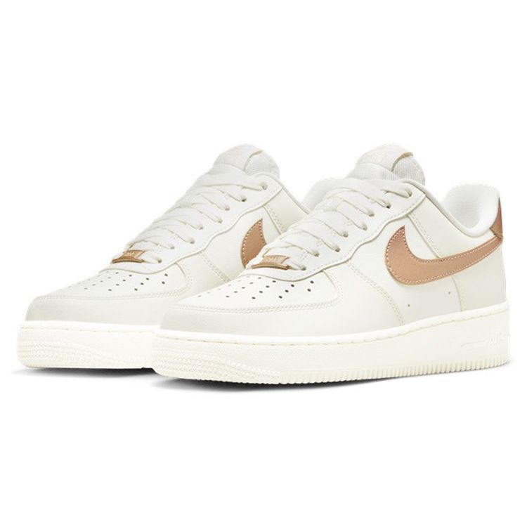Nike Air Force 1 07 Sail Metallic Red Bronze (Womens) Women Sneakers Metallic-Red-Bronze-Pink-Oxford DD8959-109