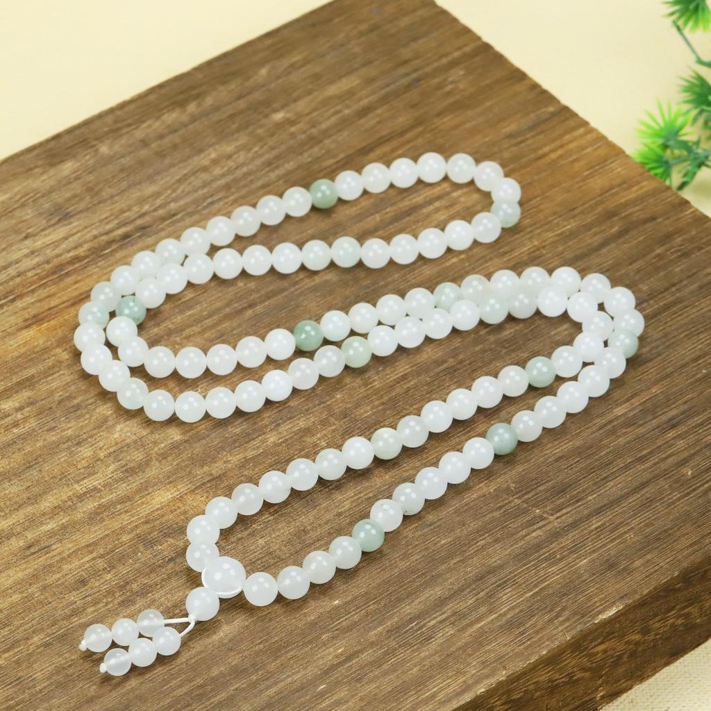 Tianshan Jade Green Multi-Size 108-Bead Buddhist Bracelet