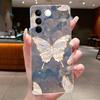 Case For Vivo V27 Capa Cases For Vivo V27E Flower Butterfly Protective Thin Case For Vivo V27 Pro Soft Silicone TPU Phone Cover