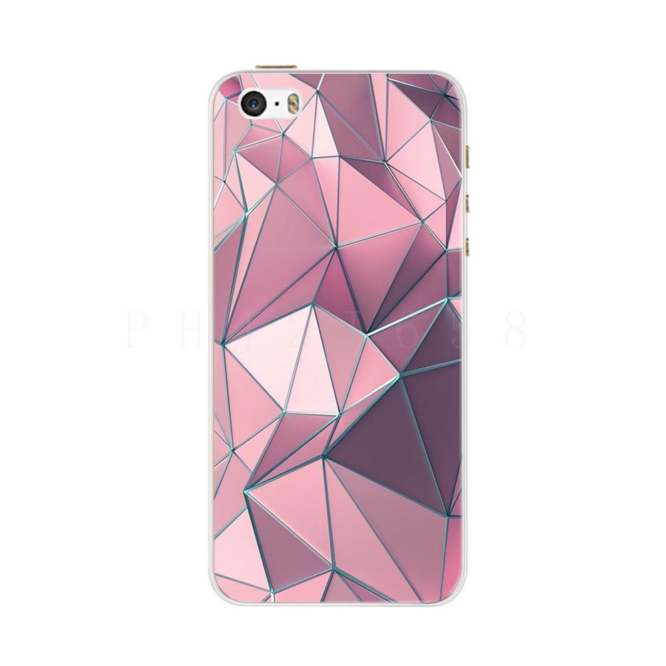 Case For iPhone 5 5S SE Case Silicone Soft TPU Cute Cartoon Pattern Protector Shell For iPhone 6 6S 5 iPhone6S Case Cover Fundas