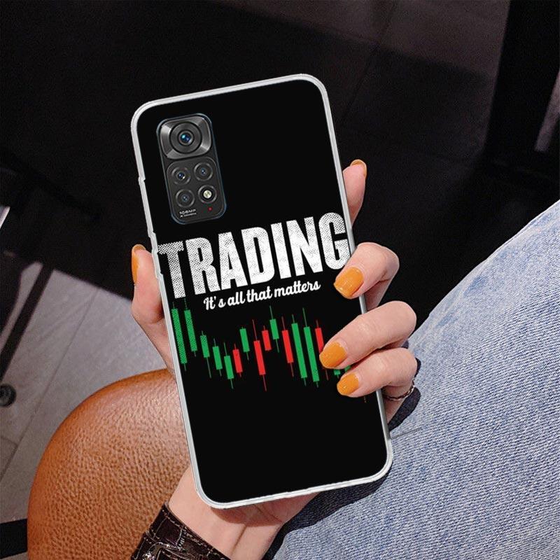 Trade Investment Forex Stock Market Phone Case For Xiaomi Redmi Note 15 14 13 12S 12 11 Pro Plus 14S 11S 11E 10 10S 11T 5G Perso