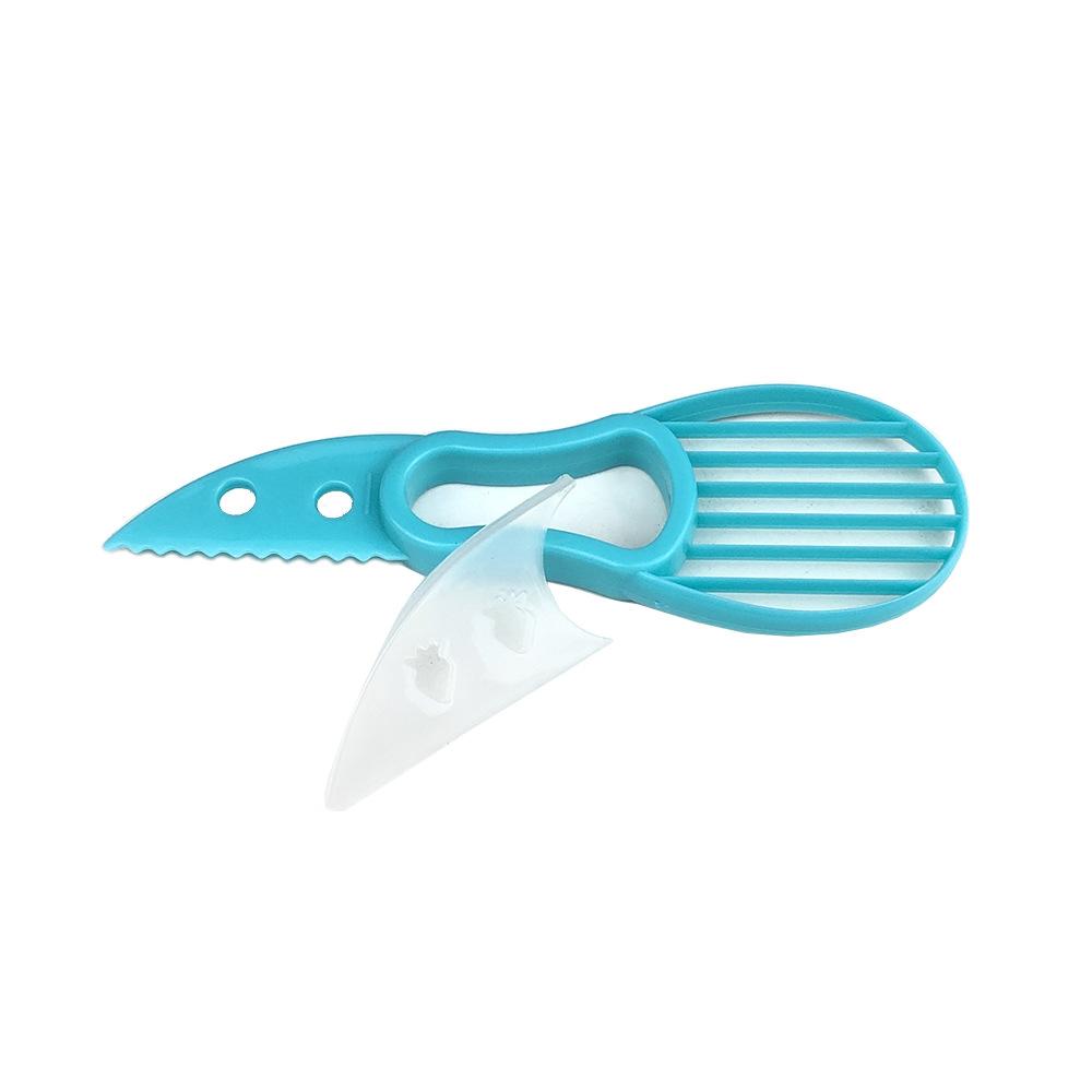 3 In 1 Avocado Slicer Shea Corer Butter Obst Schäler Cutter Zellstoff Separator Kunststoff Messer Küche Gemüse Werkzeuge Küche Gadgets