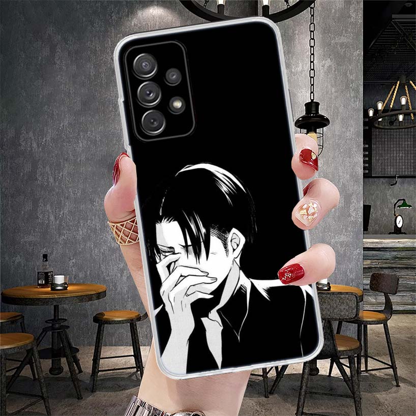 Titan Attack Levi Phone Case For Samsung Galaxy A12 A22 A32 A52 A72 A02S A51 A50S A71 A70 A31 A20S Note 20 Ultra S10 A10S Galaxy