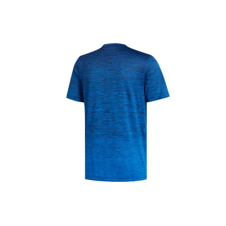 Adidas T Shirts Men's Blue Crew Neck Moderate Straight Fit FL4369