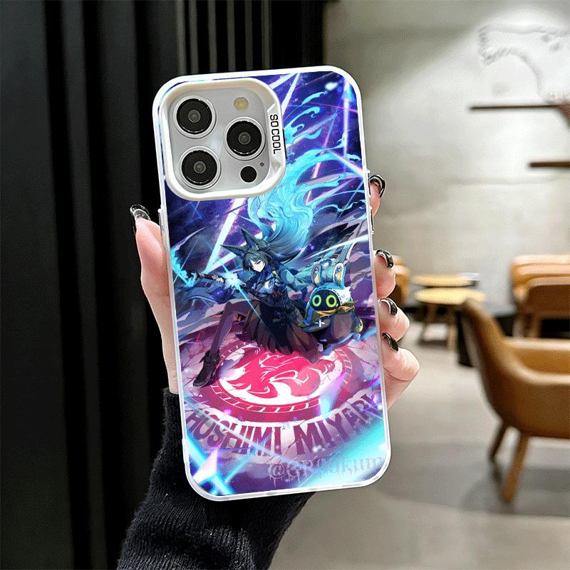 

Zenless Zone Zero Hoshimi Miyabi Soft Phone Case for iPhone 15 16 17 Pro Max 17Air 16E 14 Plus 13 12 Mini Shockproof Cover Back iPhone 12