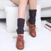 Knitted Sock Covers Fashionable Boot Covers Women New Short Style Diamond Shaped Flip Over 2 Button Warm Foot Cover