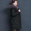 Große Winterjacke Damen Wattierte Jacke Mittellange koreanische Version der lockeren Wattierten Jacke Wattierte Jacke Dicke Winterkleidung