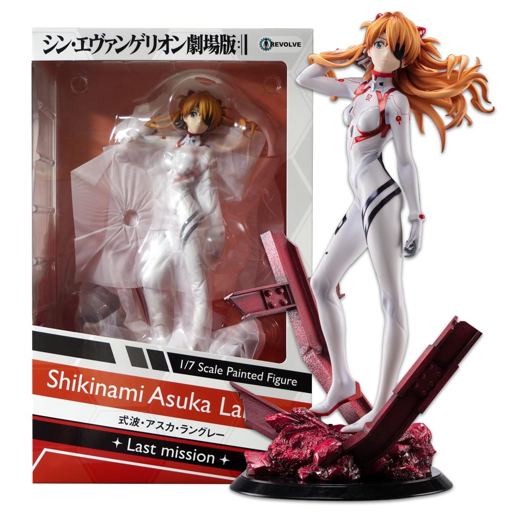 27CM Anime Shin Evangelion Gekijouban Souryuu Asuka Langley Figure 1/7 Last Mission Combat Suit Scene Model Toy Present Action