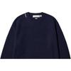 Uniqlo × Anya Hindmarch Collaboration FW23 Premium Lambswool Crewneck Sweater Women sweater Navy-Blue 468868-69