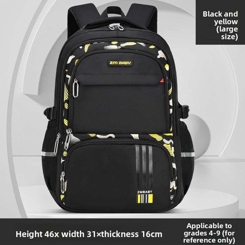 Kids School Backpack With Letter Print And Ultralight Nylon For Boys Grades 34