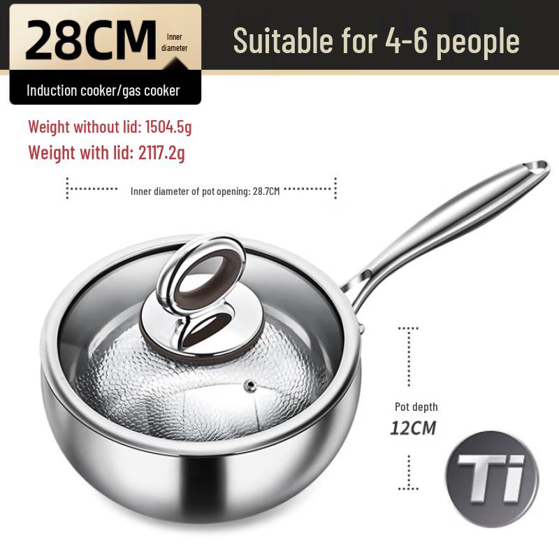 ZISIZ Titanium Non-Stick Wok